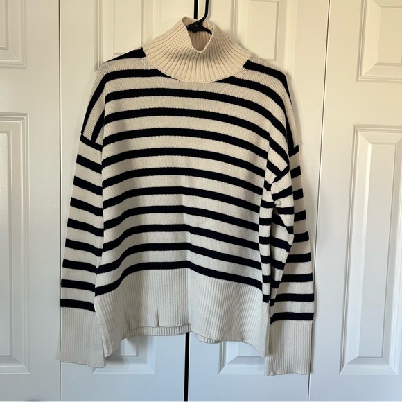 Babaton Sweaters - Aritzia Babaton Striped Merino Wool Sweater